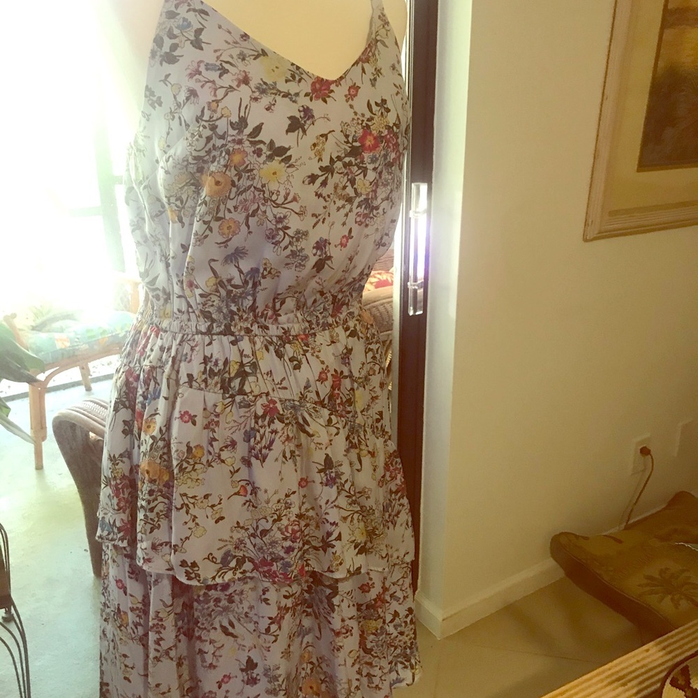 NWT A New Day Floral Ruffle Sun Dress Size M
